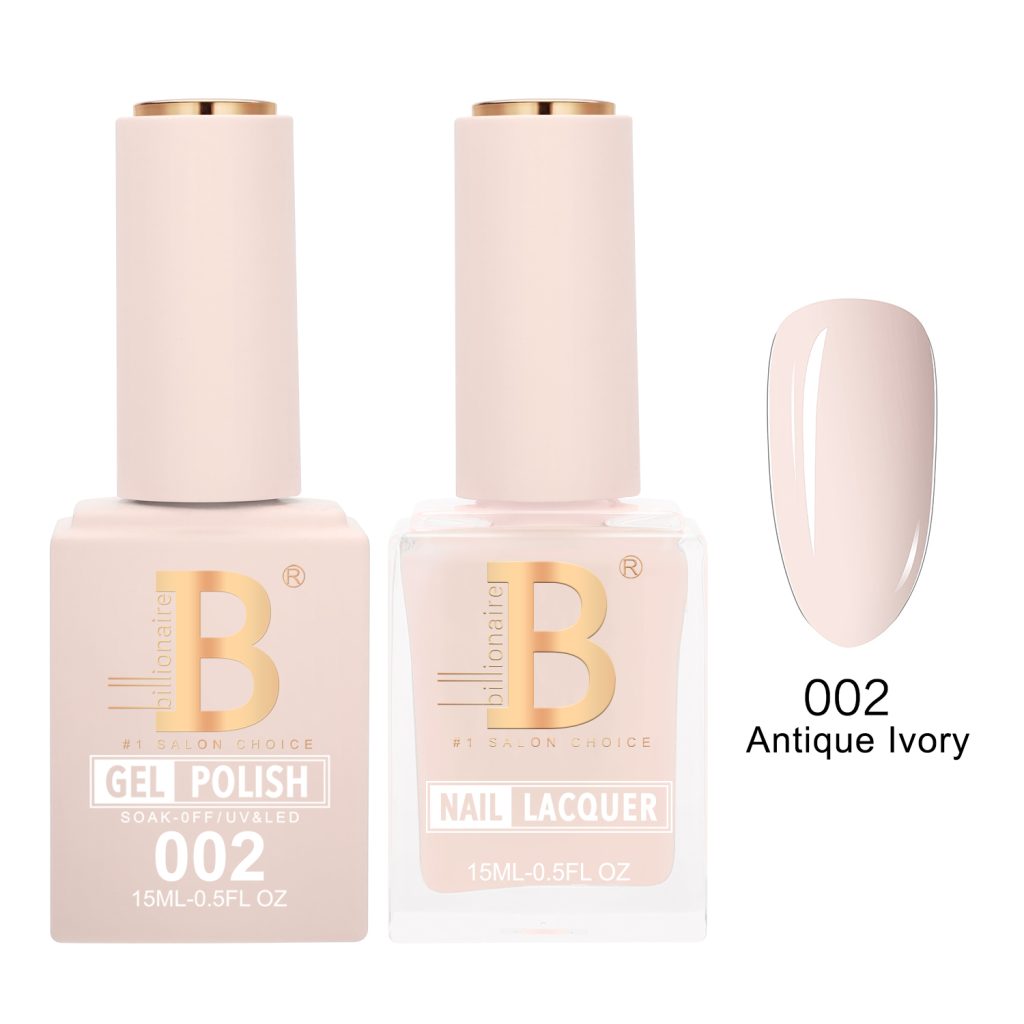 Billionaire Imperial Duo Matching Color Set – #001 - 050 Gel + Lacquer (0.5oz / 15ml)