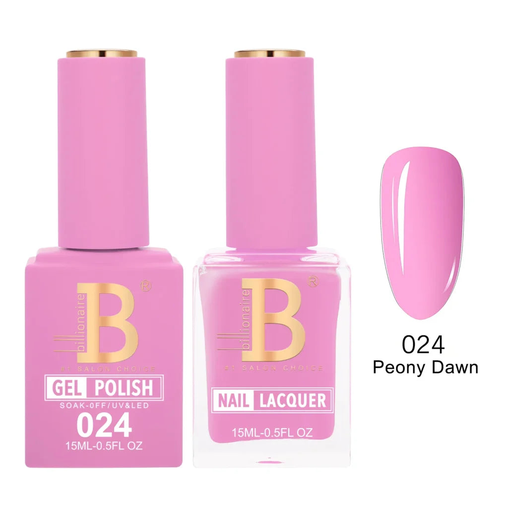 Billionaire Imperial Duo Matching Color Set – #001 - 050 Gel + Lacquer (0.5oz / 15ml)