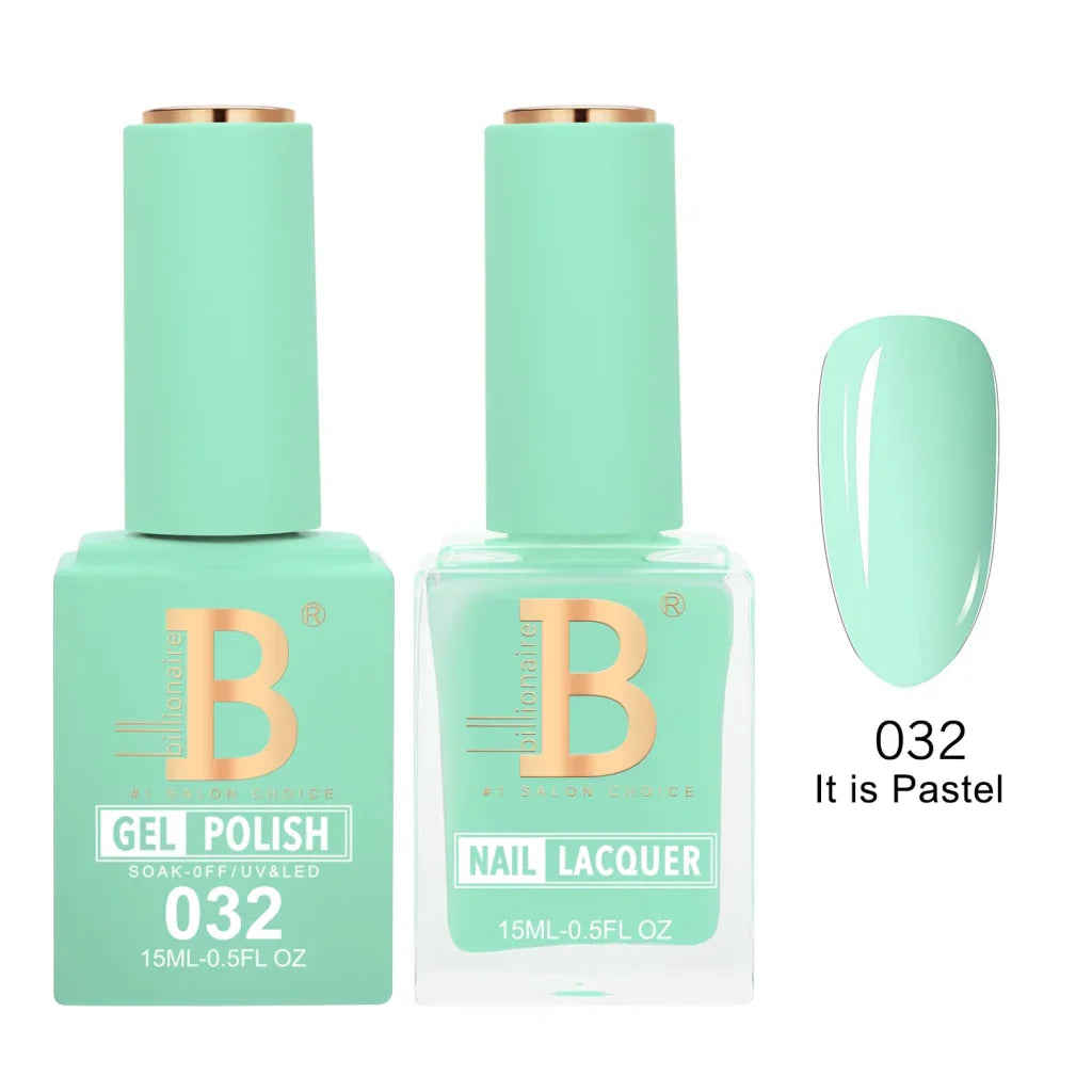 Billionaire Imperial Duo Matching Color Set – #001 - 050 Gel + Lacquer (0.5oz / 15ml)