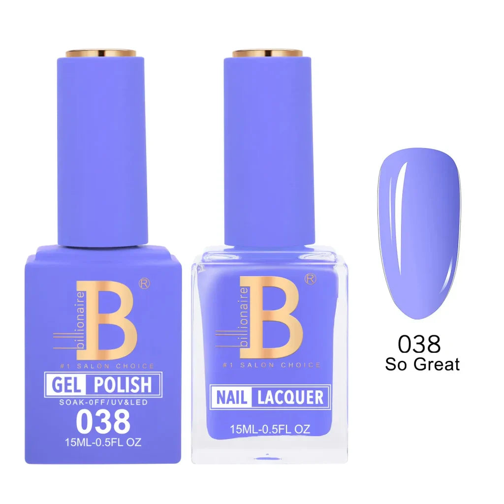 Billionaire Imperial Duo Matching Color Set – #001 - 050 Gel + Lacquer (0.5oz / 15ml)