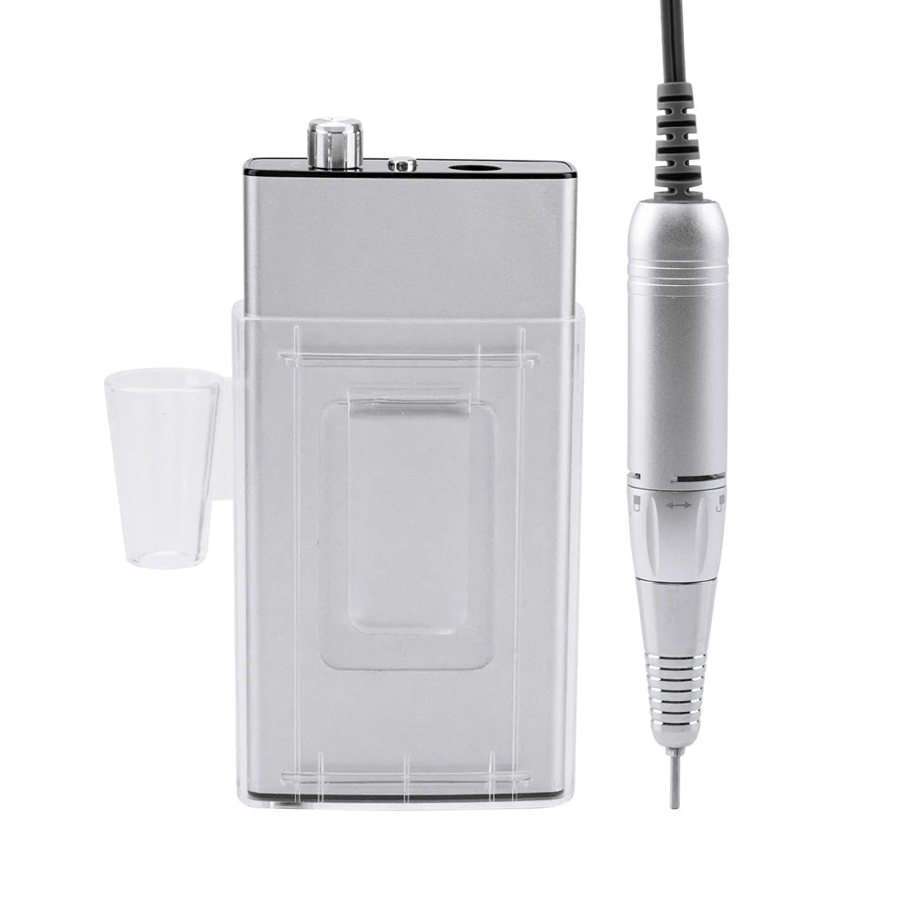 Professional Electric Manicure Nail Drill Machine 35000 RPM Portable Rechargeable Cordless Efile Aluminum Alloy for Salon Use