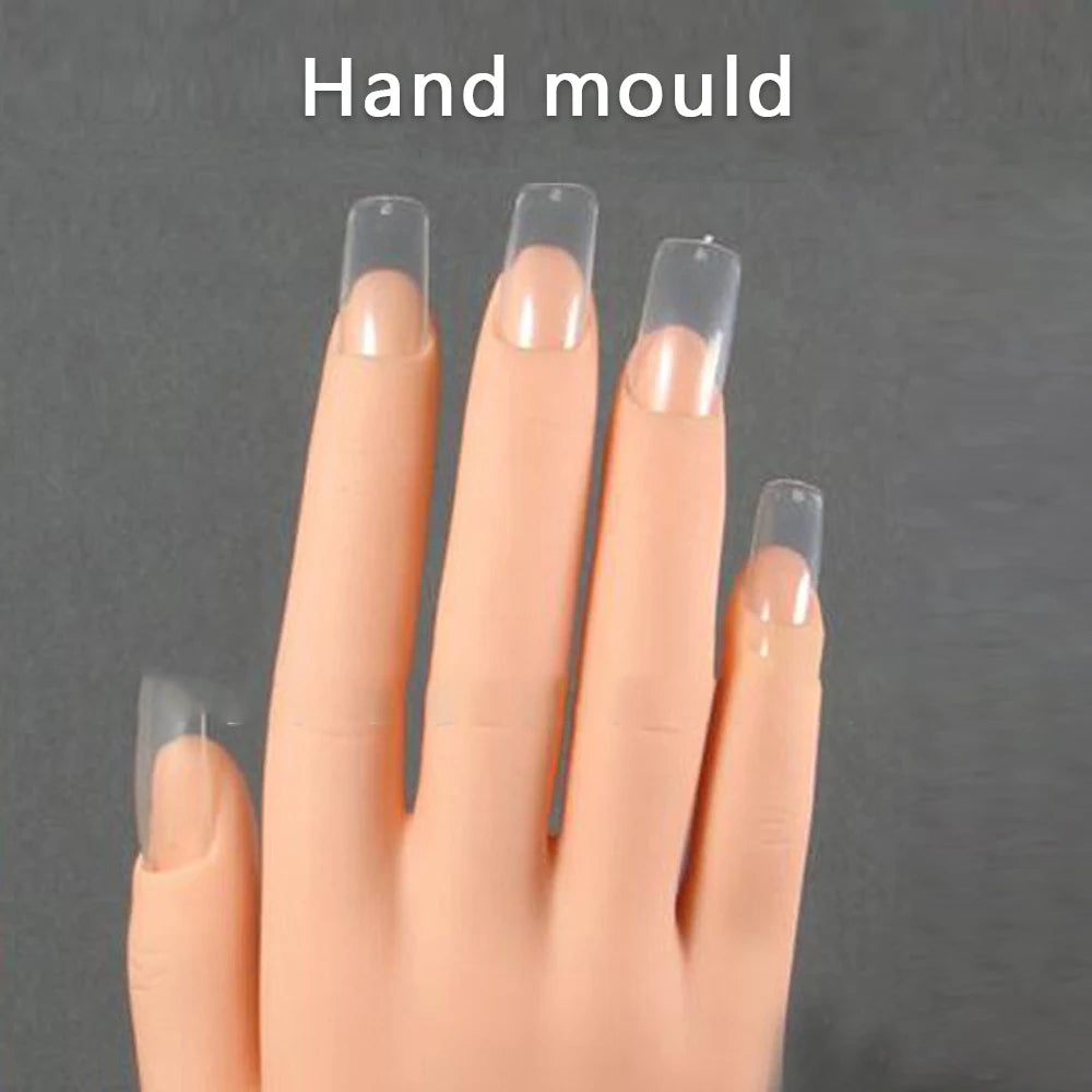 Silicone Nail Practice and Training Hand Made by Flexible and Soft Plastic