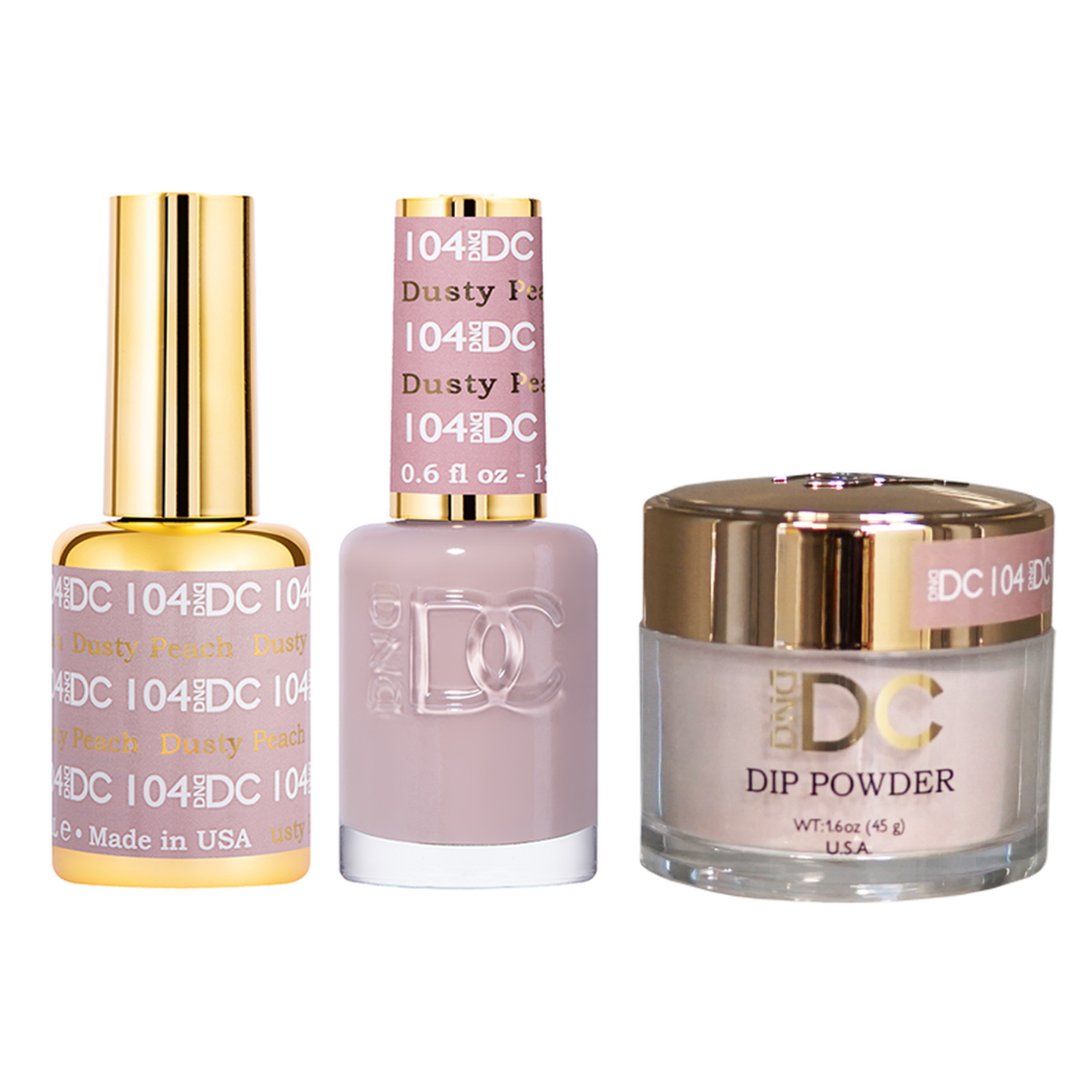 DND - DC Gel & Lacquer & Dip Trio (#71 - #144)