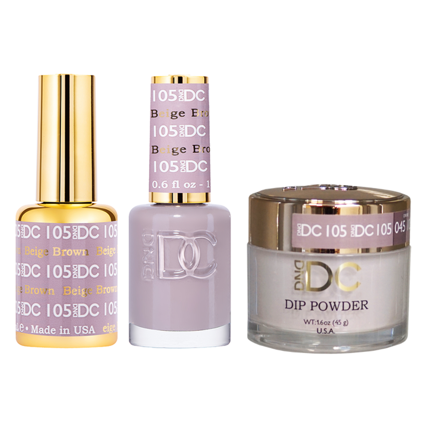 DND - DC Gel & Lacquer & Dip Trio (#71 - #144)