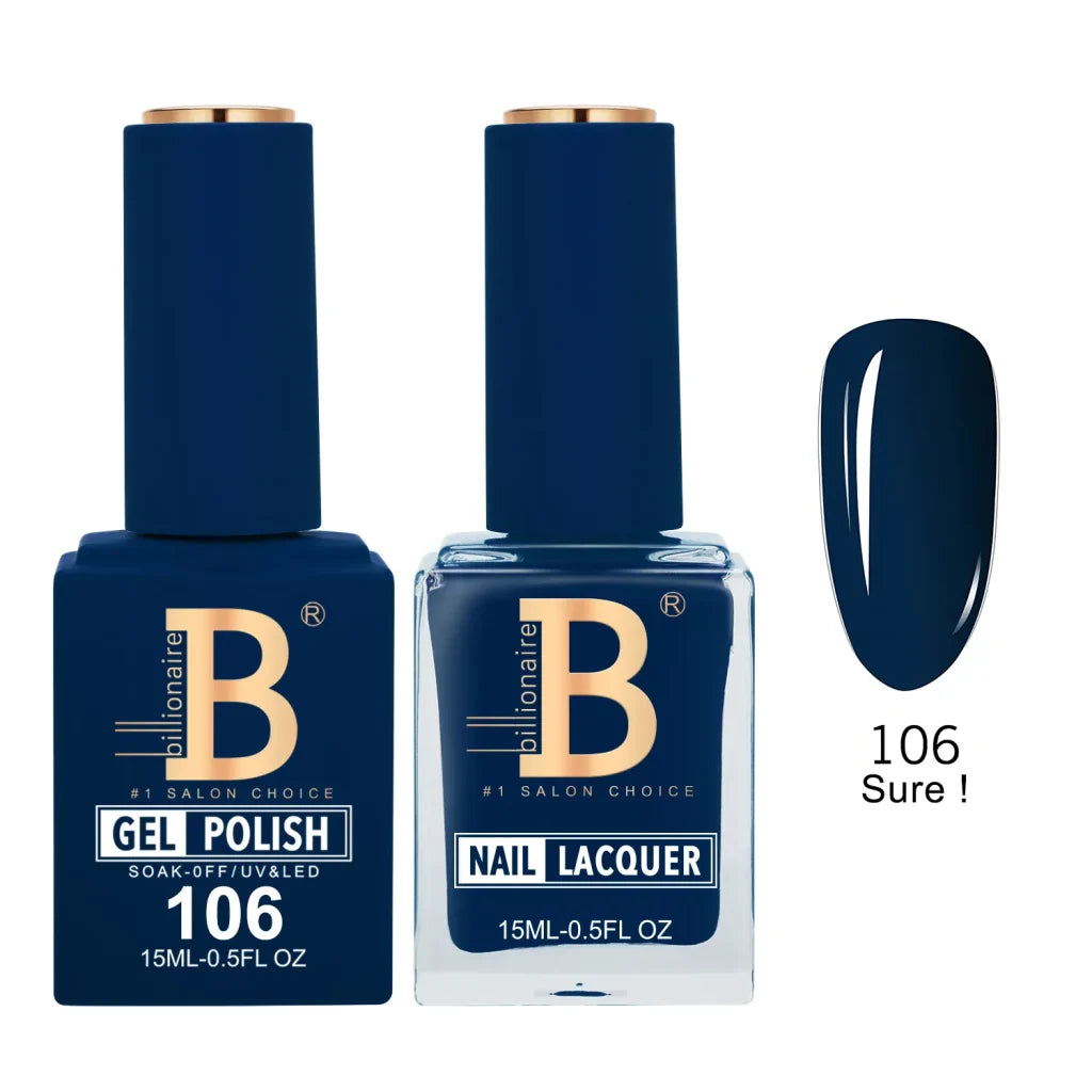 Billionaire Imperial Duo Matching Color Set – #101 - 150 Gel + Lacquer (0.5oz / 15ml)
