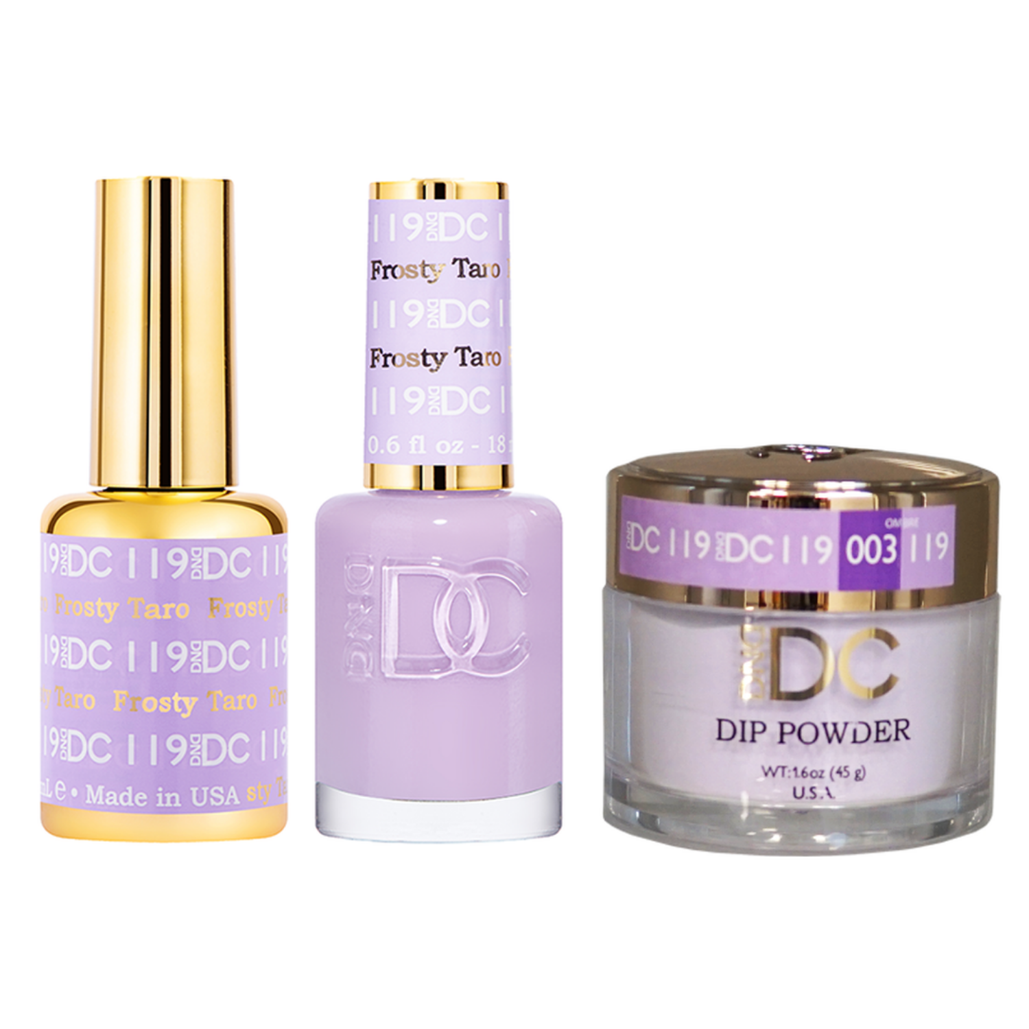 DND - DC Gel & Lacquer & Dip Trio (#71 - #144)