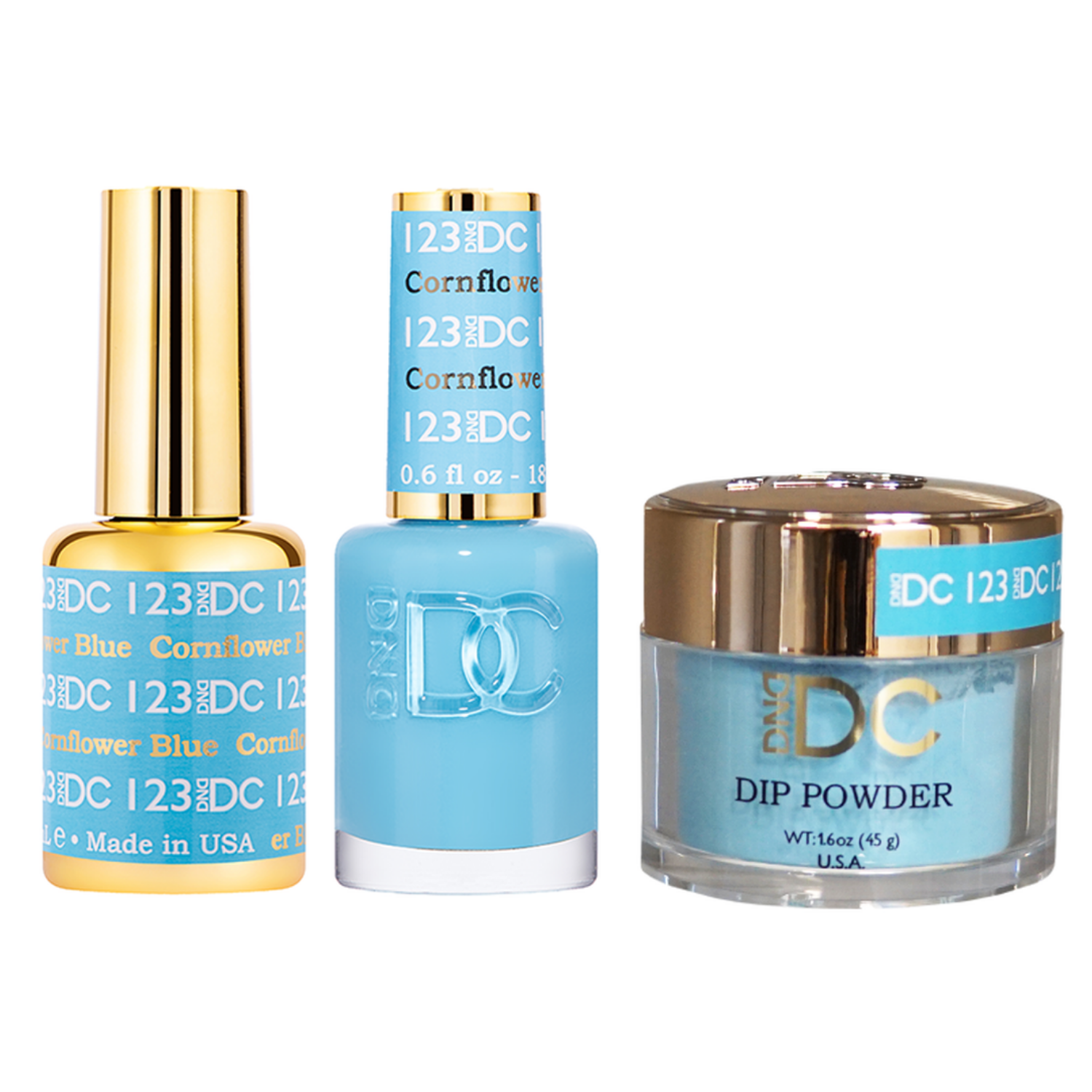 DND - DC Gel & Lacquer & Dip Trio (#71 - #144)