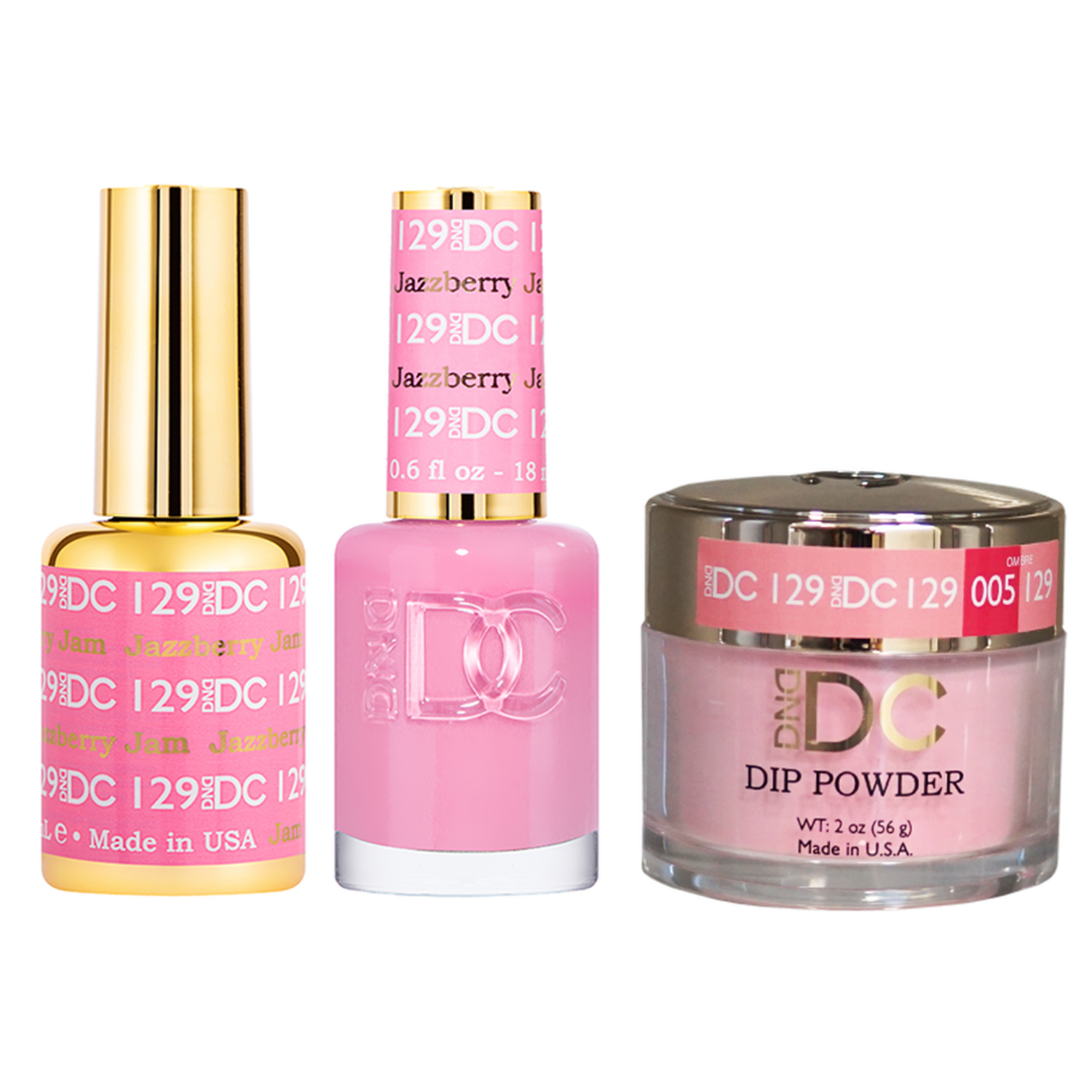 DND - DC Gel & Lacquer & Dip Trio (#71 - #144)