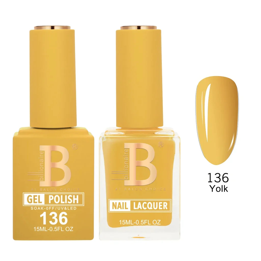 Billionaire Imperial Duo Matching Color Set – #101 - 150 Gel + Lacquer (0.5oz / 15ml)