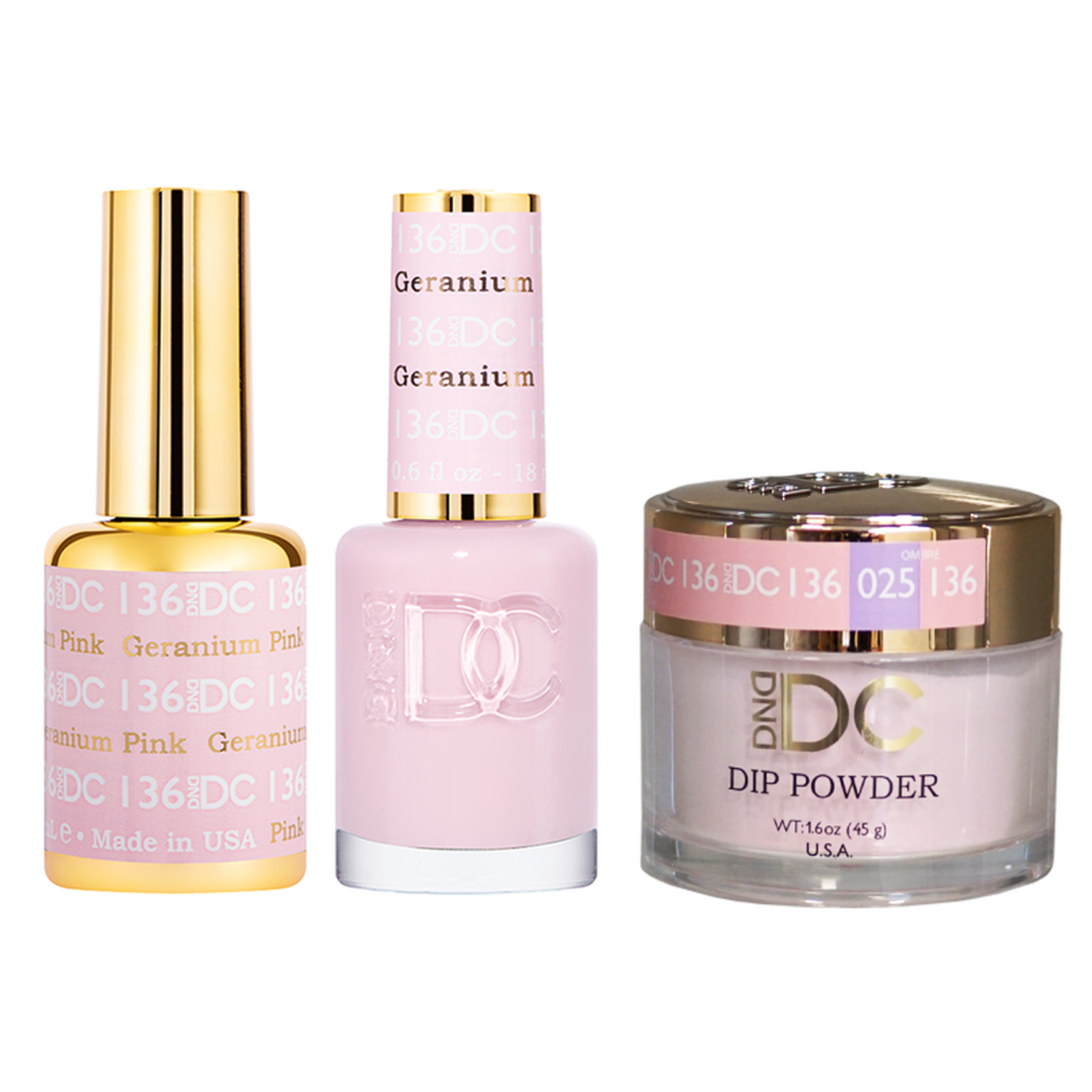 DND - DC Gel & Lacquer & Dip Trio (#71 - #144)