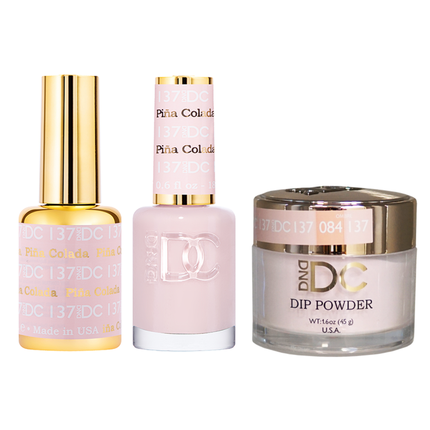 DND - DC Gel & Lacquer & Dip Trio (#71 - #144)