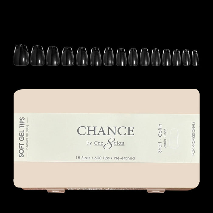 Chance - Coffin Soft Tips Box 600pcs (XS, S, M, L, XL)