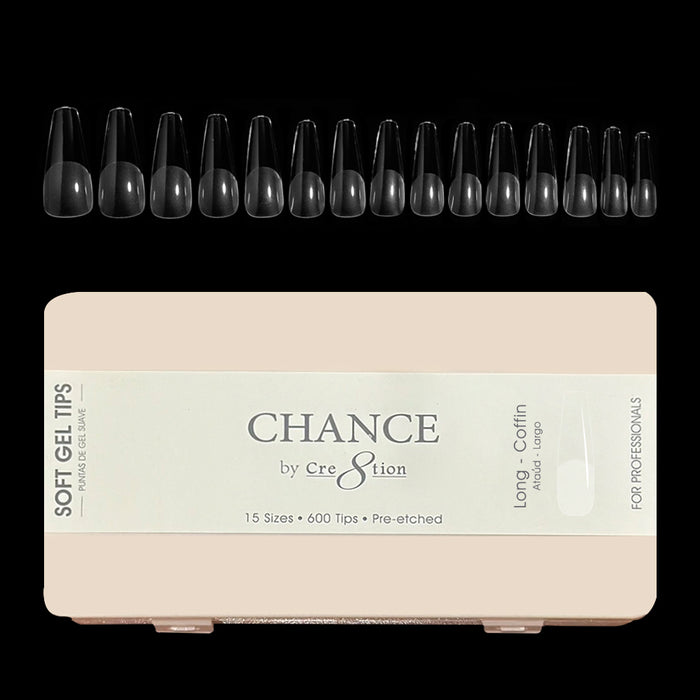 Chance - Coffin Soft Tips Box 600pcs (XS, S, M, L, XL)