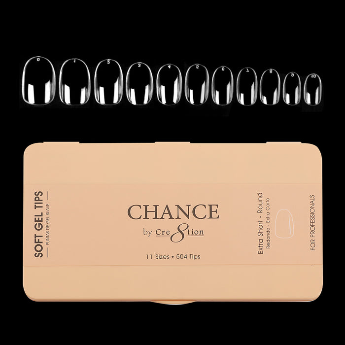 Chance - Round Soft Tips Box 600pcs (XS, S, M, L, XL)