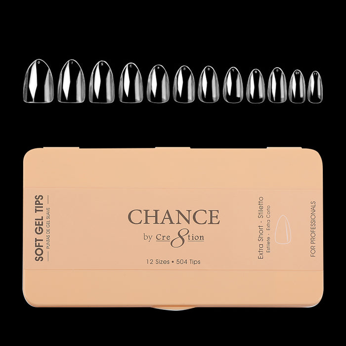 Chance - Stiletto Soft Tips Box 600pcs (XS, S, M, L, XL)