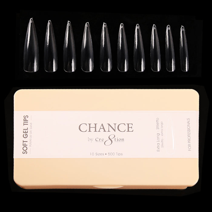 Chance - Stiletto Soft Tips Box 600pcs (XS, S, M, L, XL)