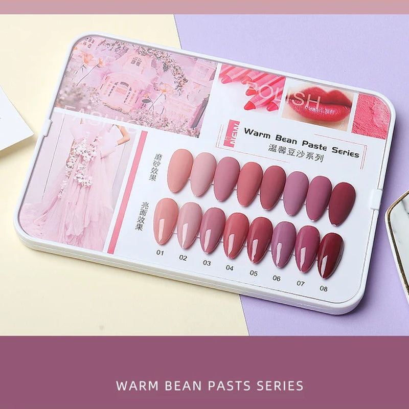 Nail Gel Polish UV Set 8 Colors for Professional Nail Salon