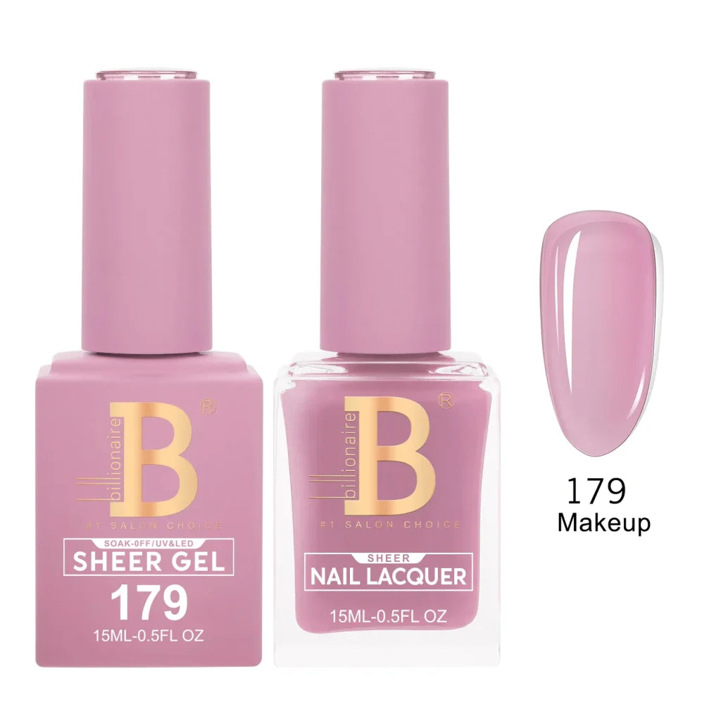 Billionaire Imperial Duo Matching Color Set – #150 - 200 Gel + Lacquer (0.5oz / 15ml)