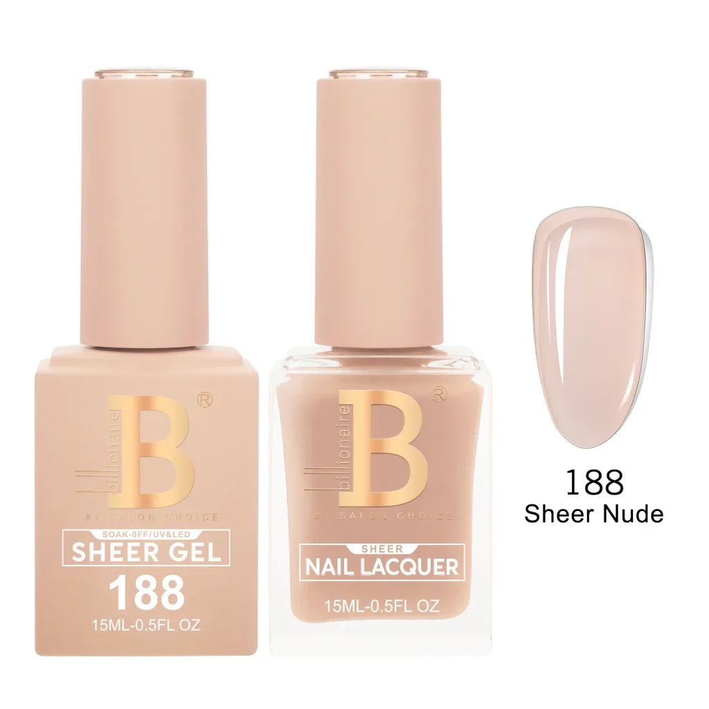 Billionaire Imperial Duo Matching Color Set – #150 - 200 Gel + Lacquer (0.5oz / 15ml)