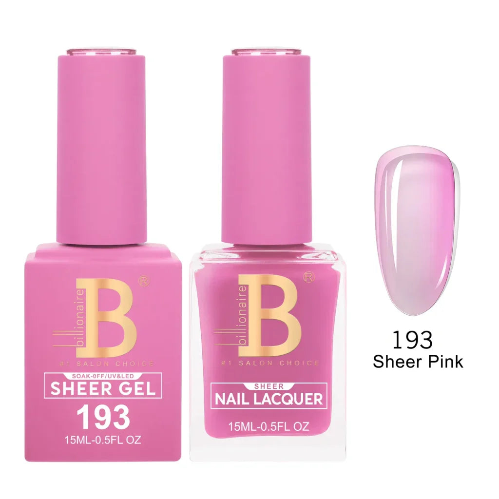 Billionaire Imperial Duo Matching Color Set – #150 - 200 Gel + Lacquer (0.5oz / 15ml)