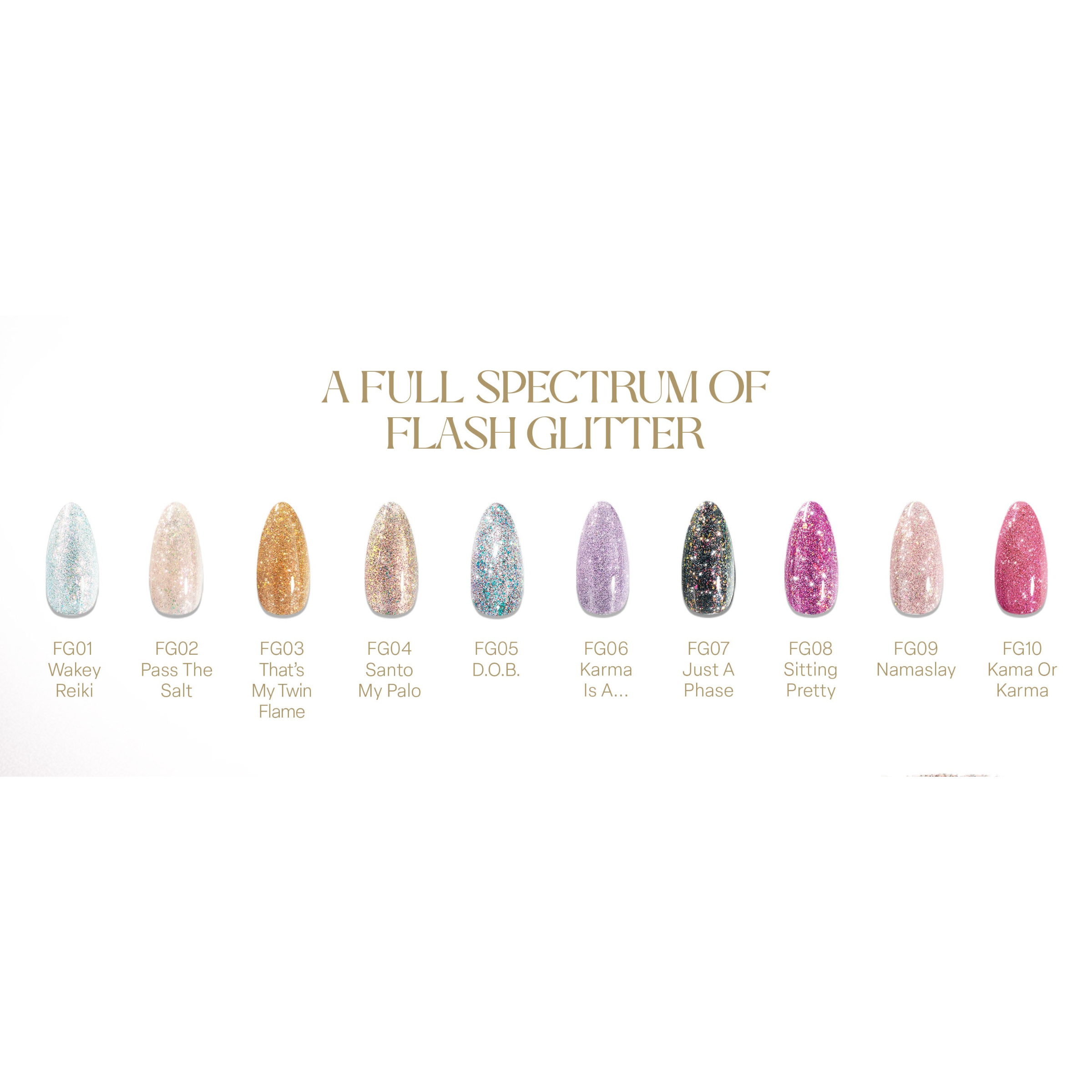 Apres - Astral Gel Couleur Set 10pcs - Flash Glitter (#FG01 - #FG10)