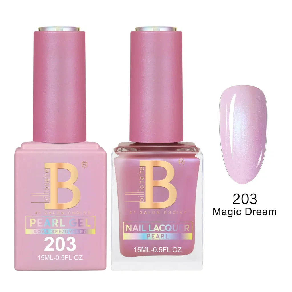 Billionaire Imperial Duo Matching Color Set – #201 - 256 Gel + Lacquer (0.5oz / 15ml)