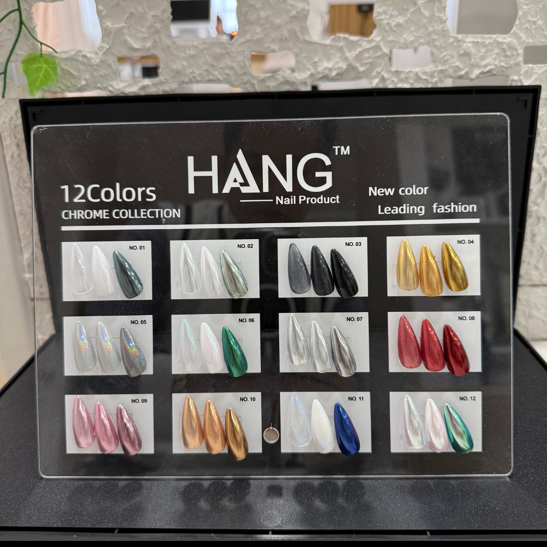 Hang New Collection Chrome Effects 12 Color - Leading Fashion w/ Color Display #01 - #12