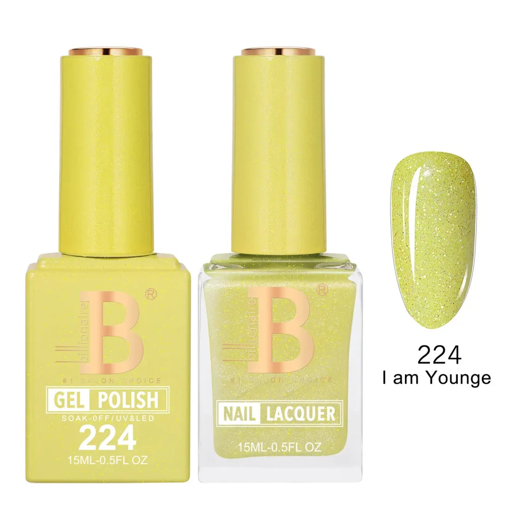 Billionaire Imperial Duo Matching Color Set – #201 - 256 Gel + Lacquer (0.5oz / 15ml)