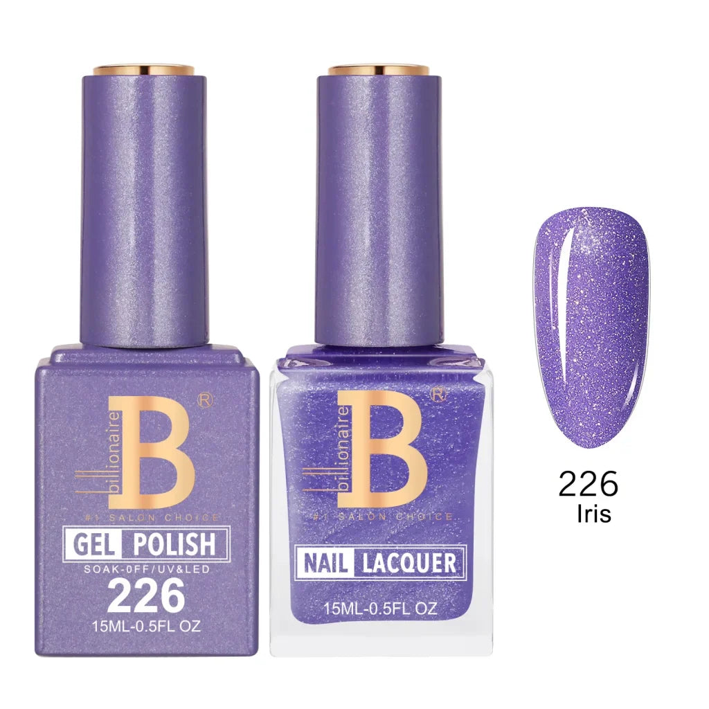 Billionaire Imperial Duo Matching Color Set – #201 - 256 Gel + Lacquer (0.5oz / 15ml)