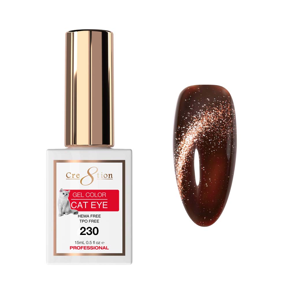 Cre8tion Ruby Glam Collection 2026 - Cat Eye Soak Off Gel #230 - 0.5oz