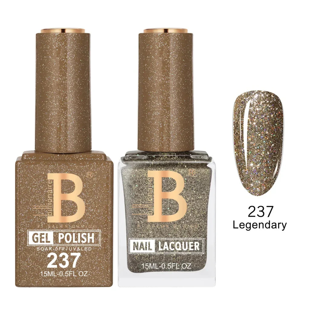 Billionaire Imperial Duo Matching Color Set – #201 - 256 Gel + Lacquer (0.5oz / 15ml)