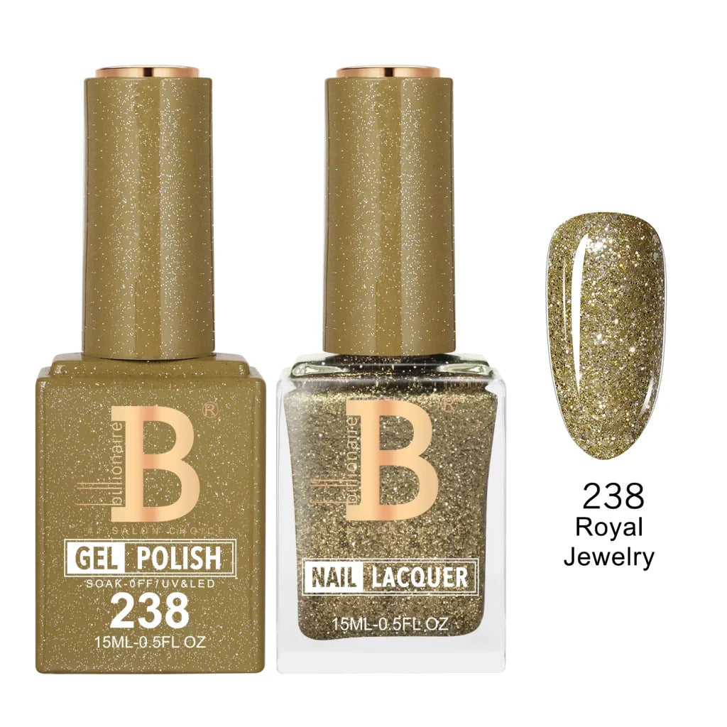 Billionaire Imperial Duo Matching Color Set – #201 - 256 Gel + Lacquer (0.5oz / 15ml)