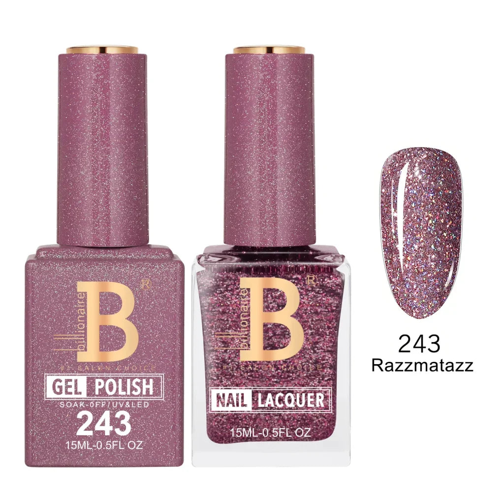 Billionaire Imperial Duo Matching Color Set – #201 - 256 Gel + Lacquer (0.5oz / 15ml)