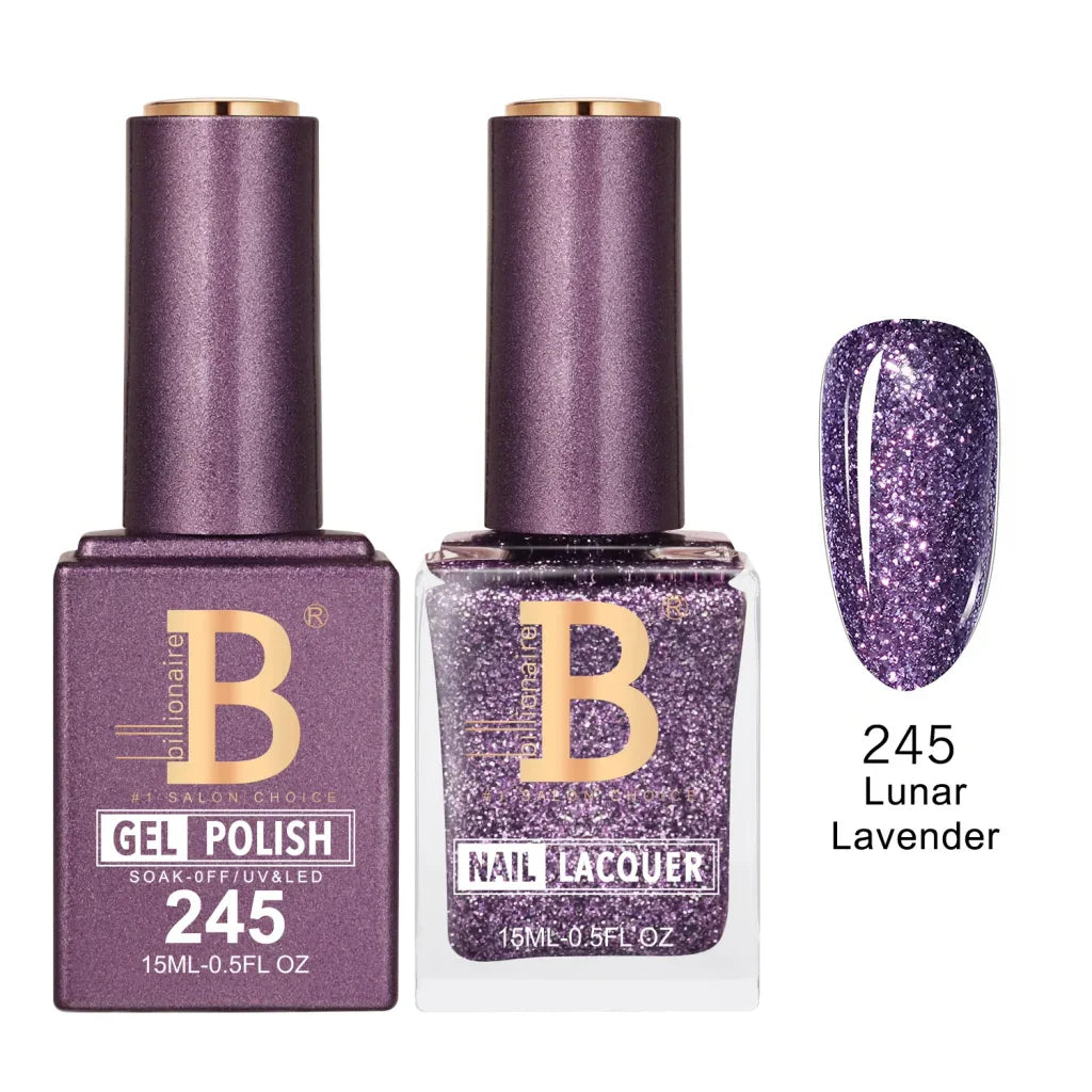 Billionaire Imperial Duo Matching Color Set – #201 - 256 Gel + Lacquer (0.5oz / 15ml)