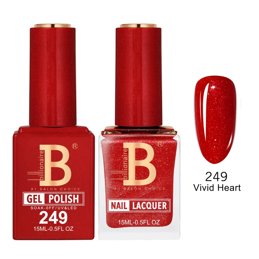 Billionaire Imperial Duo Matching Color Set – #201 - 256 Gel + Lacquer (0.5oz / 15ml)