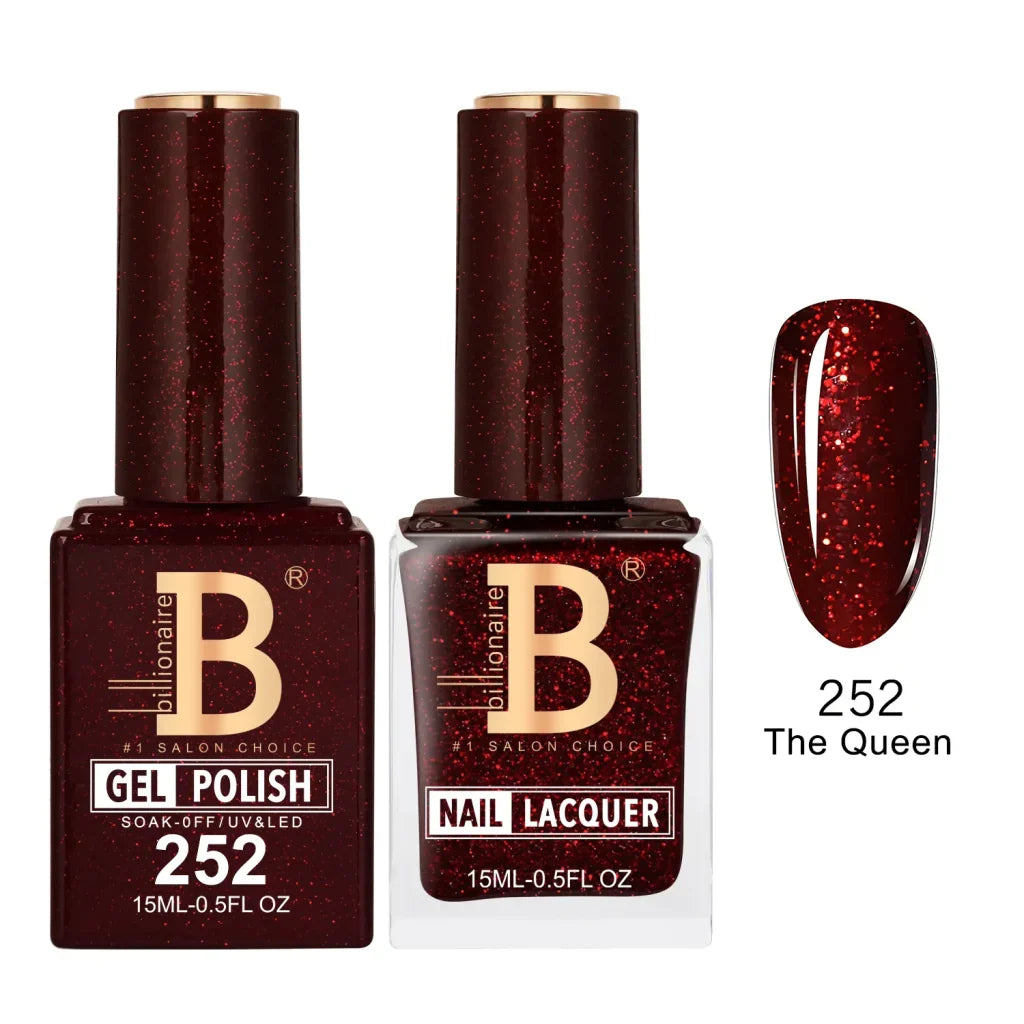 Billionaire Imperial Duo Matching Color Set – #201 - 256 Gel + Lacquer (0.5oz / 15ml)