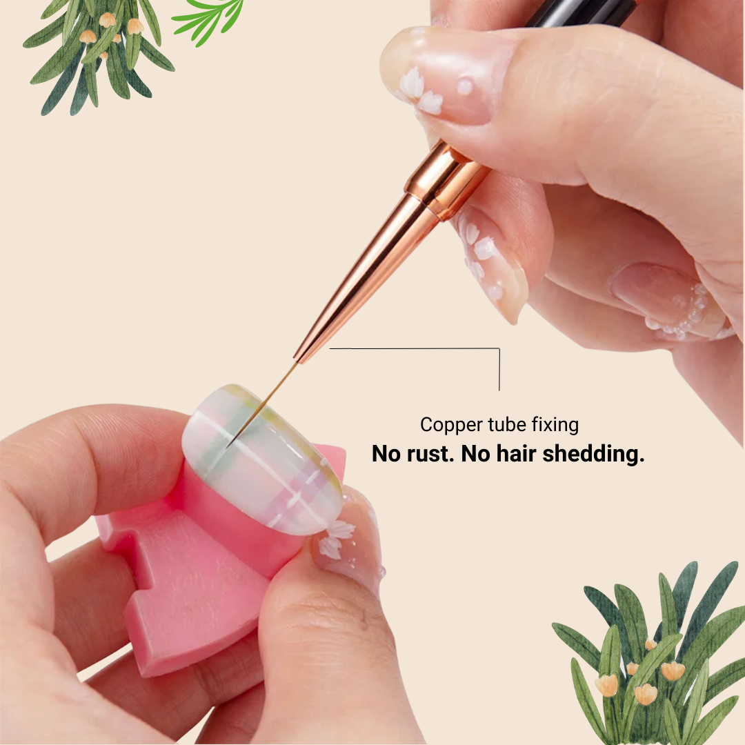 Nail Art Dual End Brush (Set 5pcs)