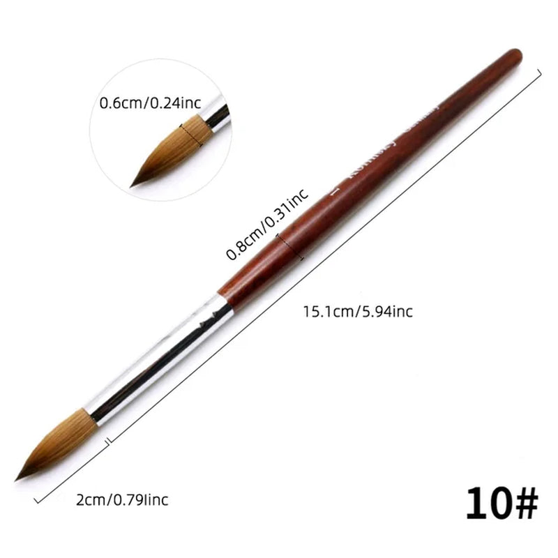 Kolinsky Germany Acrylic Nail Brush Size #8 - #24