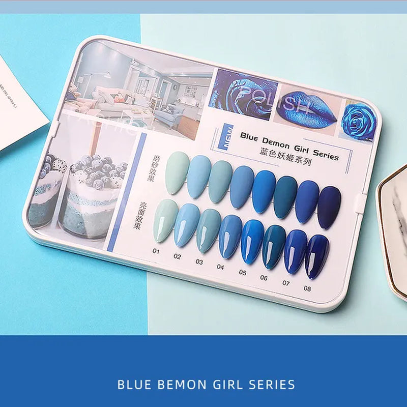 Nail Gel Polish UV Set 8 Colors for Professional Nail Salon