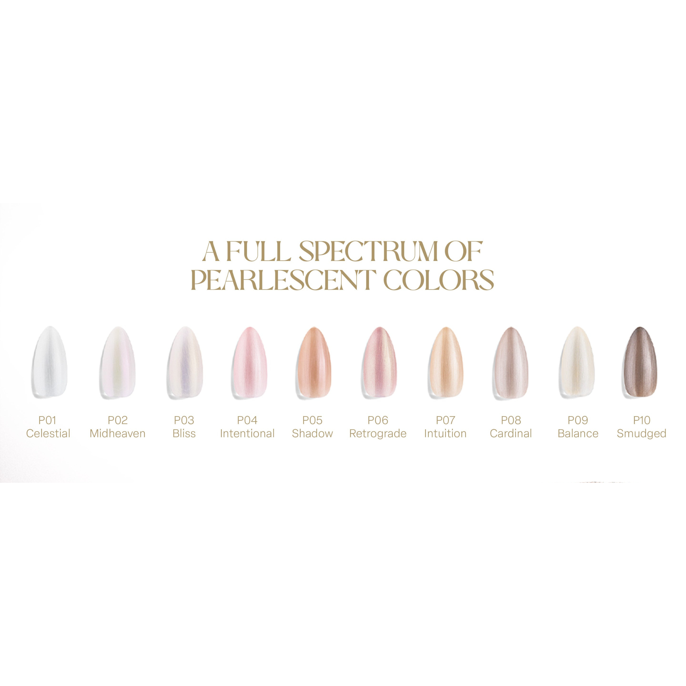 Apres - Astral Gel Couleur Set 10pcs - Pearlescent (#P01 - #P10)