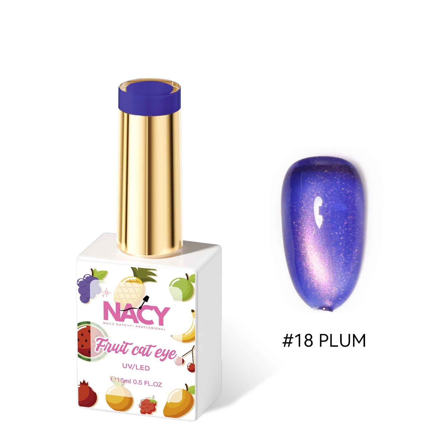 Nacy Fruit Cat Eye Gel 0.5oz Hema / Tpo Free - 018