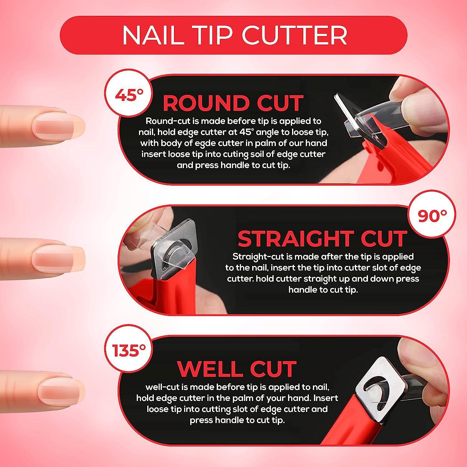 Kupa - Manipro Acrylic Nail Tip Cutter (Many Colors)
