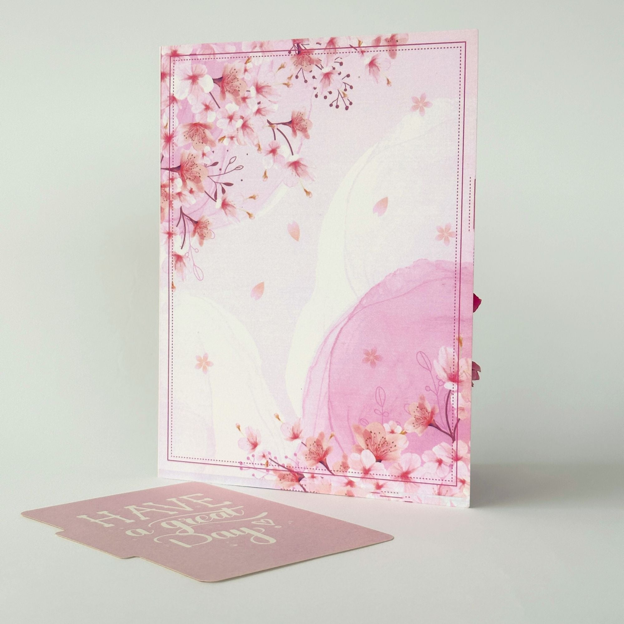 Pop Up Greeting Card Spring Cherry Blossom Blooming Colorful Nature Card Gift Idea Love Thank You Birthday Family Card Mother's Day Gift
