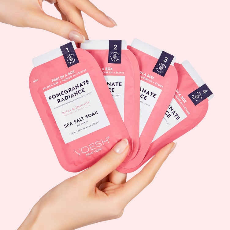 VOESH - Deluxe Pedicure 4in1 Case 50pcs - Pomegranate Radiance