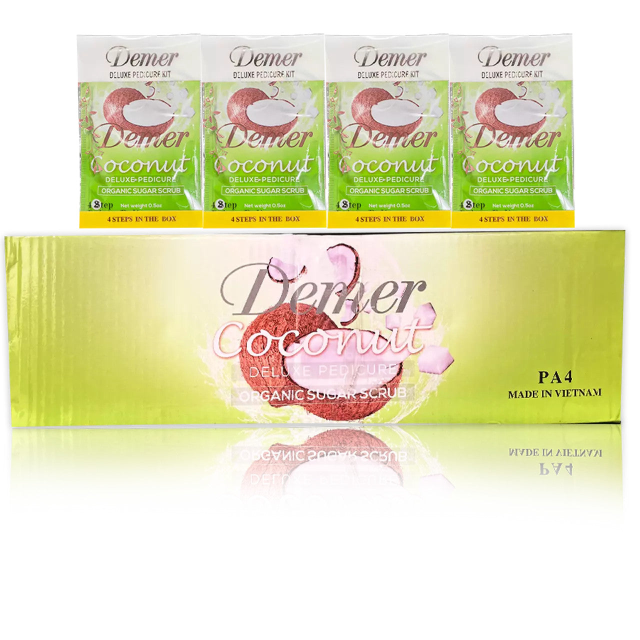 Demer - Pedicure Deluxe 4in1 (Case 60 Boxes) - Coconut