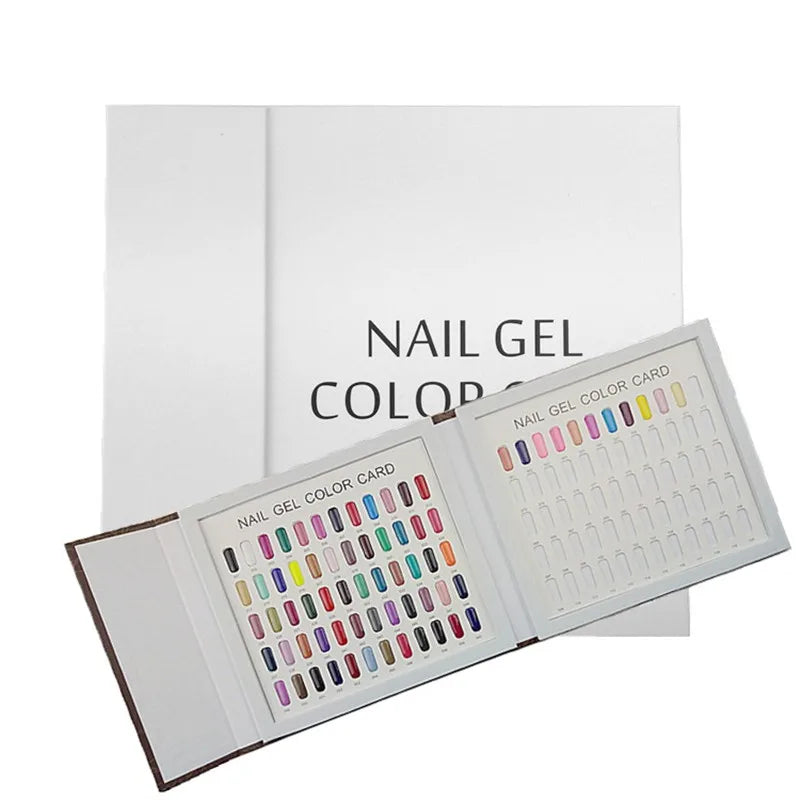 Nail Tips Display Book Nail Art Showing Shelf Gel Nail Polish Color Chart Display Board 120 Colors