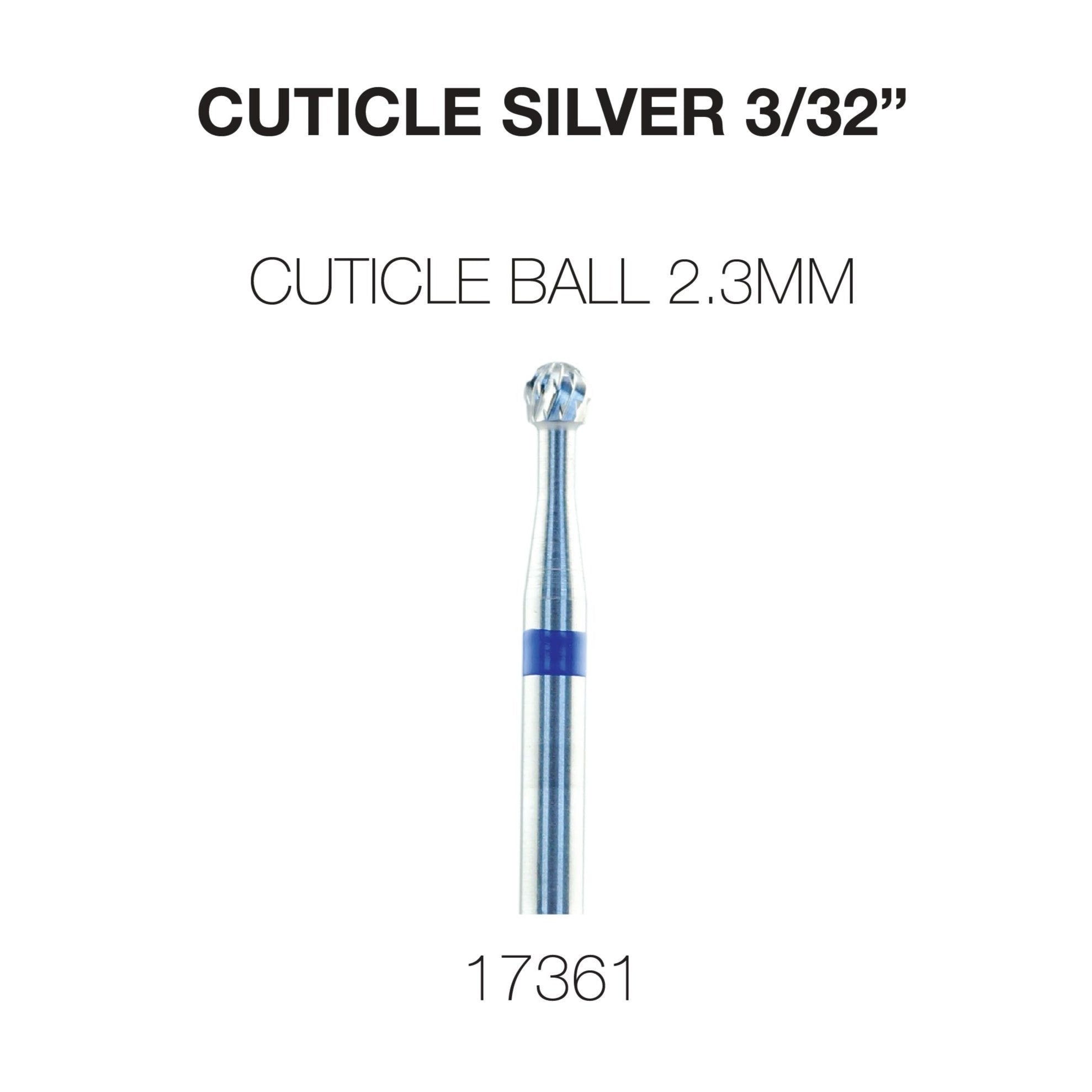 Cre8ion - Cuticle Carbide Silver 3/32