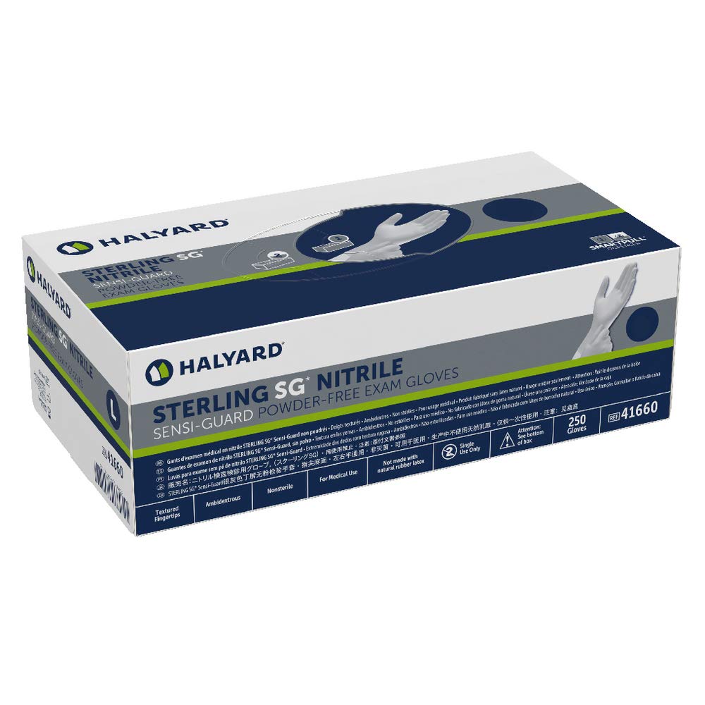 Halyard - Nitrile Powder Free Gloves 200pcs (Size Medium)