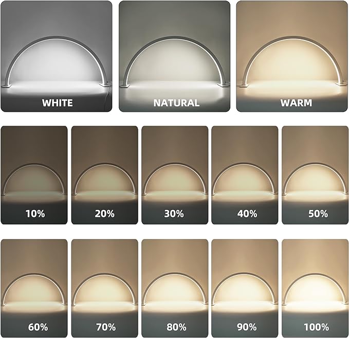 Sumika - Half Moon Light For Nail Table (Diamond White)