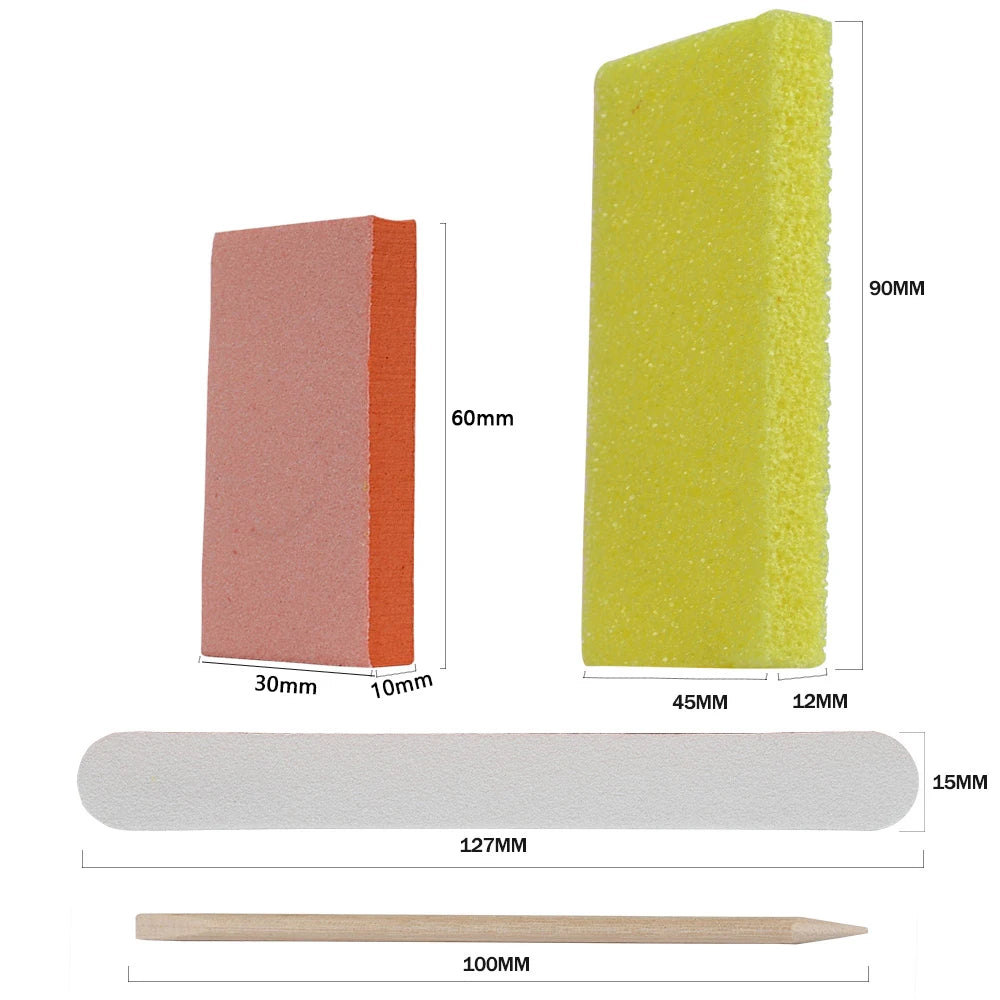 800 Sets/Carton Disposable Pedicure Nail File Kits Salon Manicur Natural Nail Polis